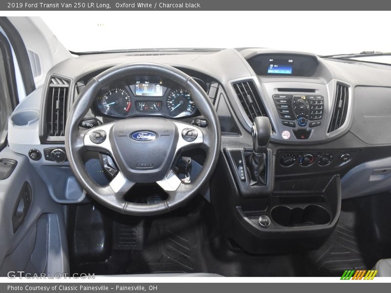 Oxford White / Charcoal black 2019 Ford Transit Van 250 LR Long