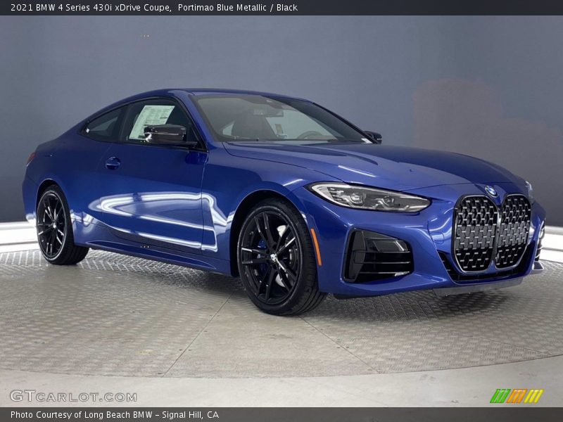 Portimao Blue Metallic / Black 2021 BMW 4 Series 430i xDrive Coupe