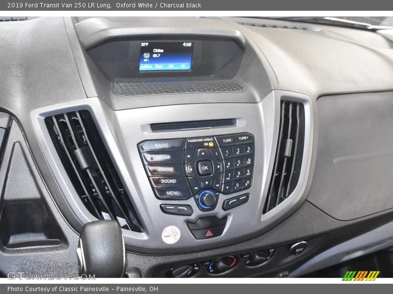 Oxford White / Charcoal black 2019 Ford Transit Van 250 LR Long