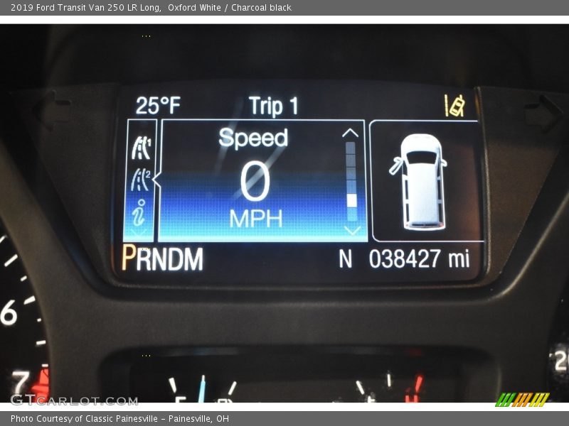 Oxford White / Charcoal black 2019 Ford Transit Van 250 LR Long