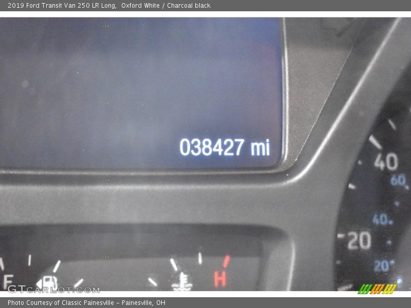 Oxford White / Charcoal black 2019 Ford Transit Van 250 LR Long