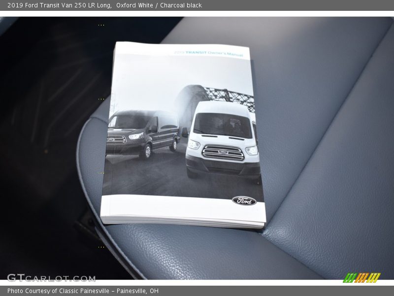 Oxford White / Charcoal black 2019 Ford Transit Van 250 LR Long