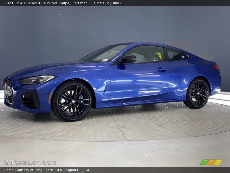 Portimao Blue Metallic / Black 2021 BMW 4 Series 430i xDrive Coupe