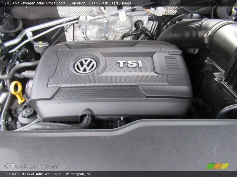 Deep Black Pearl / Beige 2020 Volkswagen Atlas Cross Sport SE 4Motion