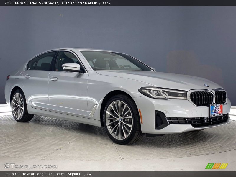 Glacier Silver Metallic / Black 2021 BMW 5 Series 530i Sedan