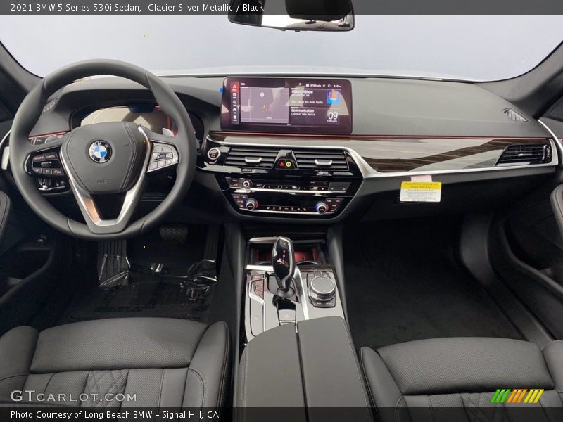 Glacier Silver Metallic / Black 2021 BMW 5 Series 530i Sedan