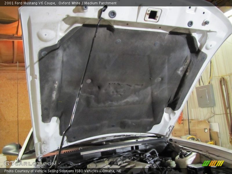 Oxford White / Medium Parchment 2001 Ford Mustang V6 Coupe