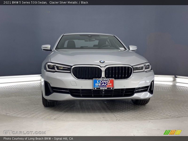 Glacier Silver Metallic / Black 2021 BMW 5 Series 530i Sedan