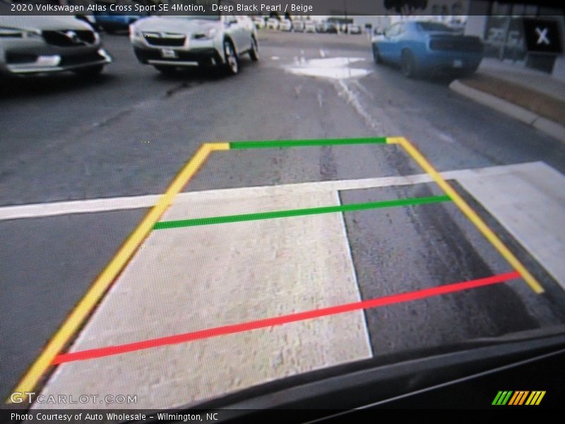 Deep Black Pearl / Beige 2020 Volkswagen Atlas Cross Sport SE 4Motion