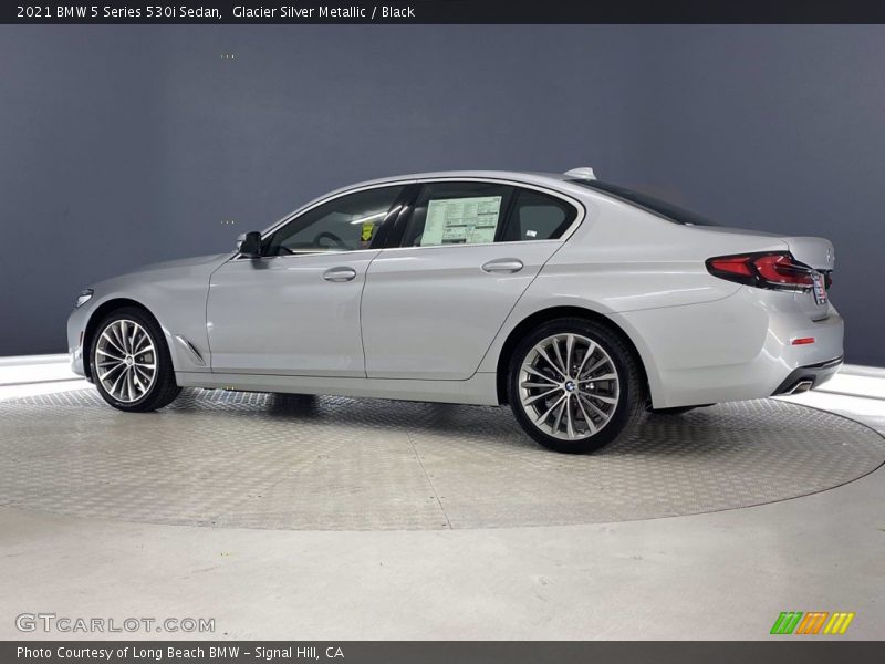 Glacier Silver Metallic / Black 2021 BMW 5 Series 530i Sedan