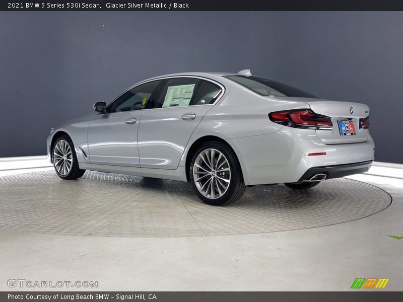 Glacier Silver Metallic / Black 2021 BMW 5 Series 530i Sedan