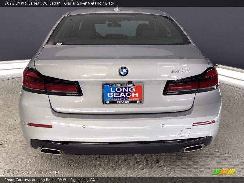 Glacier Silver Metallic / Black 2021 BMW 5 Series 530i Sedan