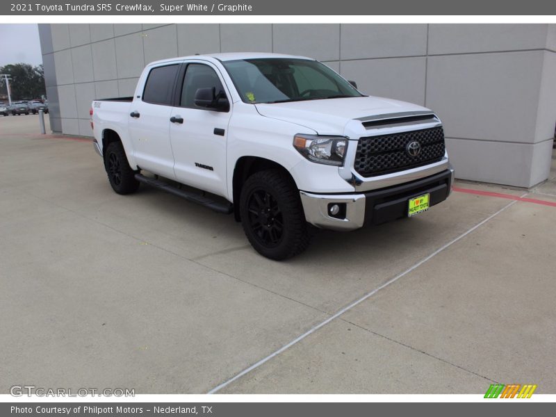Super White / Graphite 2021 Toyota Tundra SR5 CrewMax