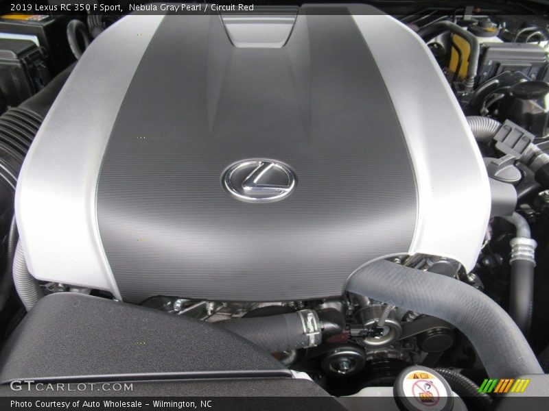 Nebula Gray Pearl / Circuit Red 2019 Lexus RC 350 F Sport