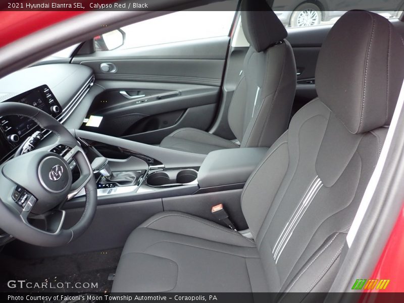 Calypso Red / Black 2021 Hyundai Elantra SEL