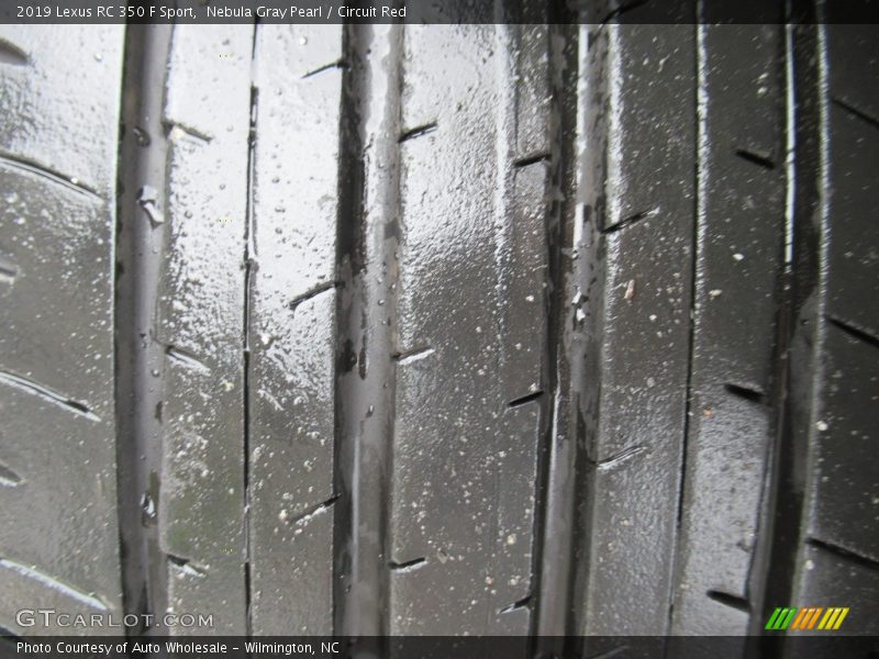 Nebula Gray Pearl / Circuit Red 2019 Lexus RC 350 F Sport