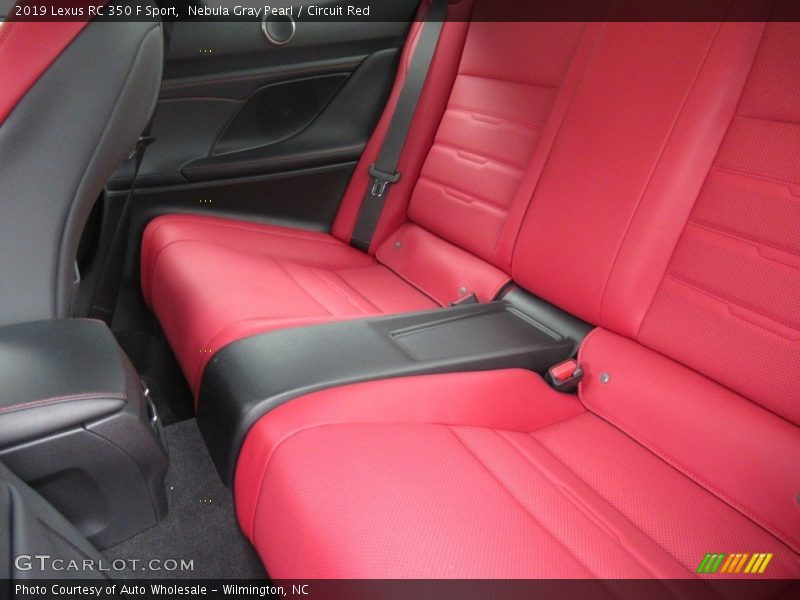 Nebula Gray Pearl / Circuit Red 2019 Lexus RC 350 F Sport
