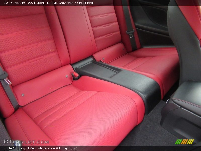 Nebula Gray Pearl / Circuit Red 2019 Lexus RC 350 F Sport