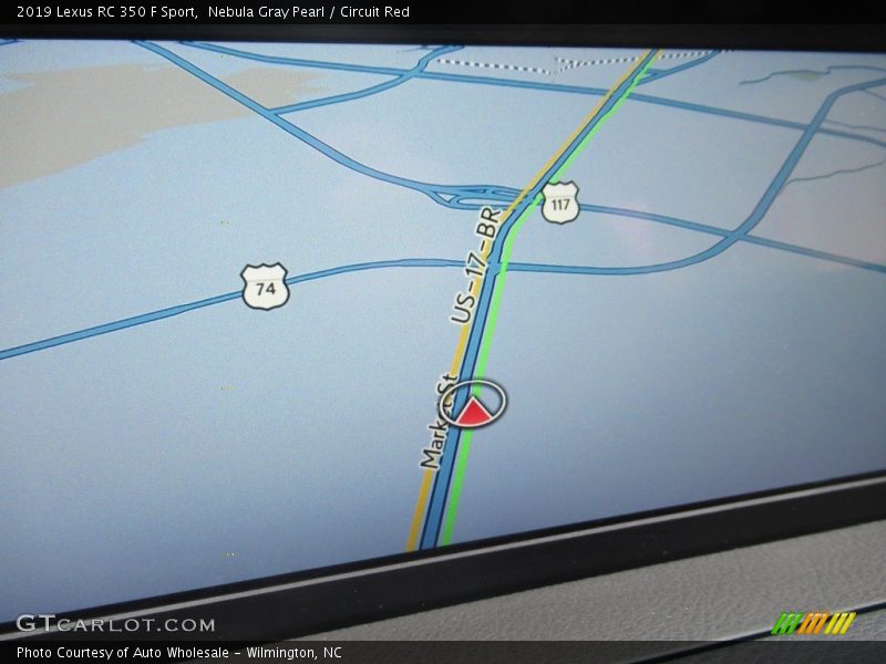 Nebula Gray Pearl / Circuit Red 2019 Lexus RC 350 F Sport