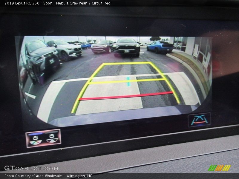 Nebula Gray Pearl / Circuit Red 2019 Lexus RC 350 F Sport