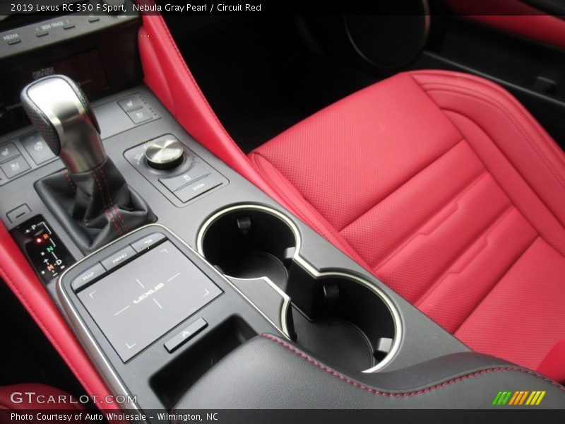 Nebula Gray Pearl / Circuit Red 2019 Lexus RC 350 F Sport