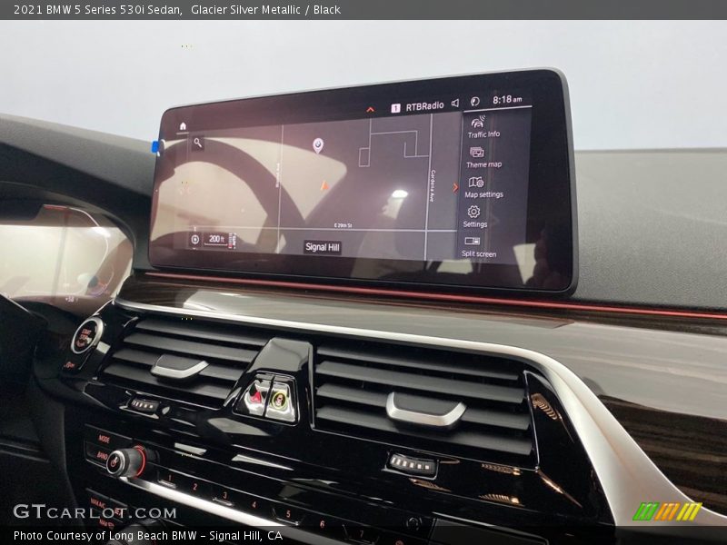 Glacier Silver Metallic / Black 2021 BMW 5 Series 530i Sedan