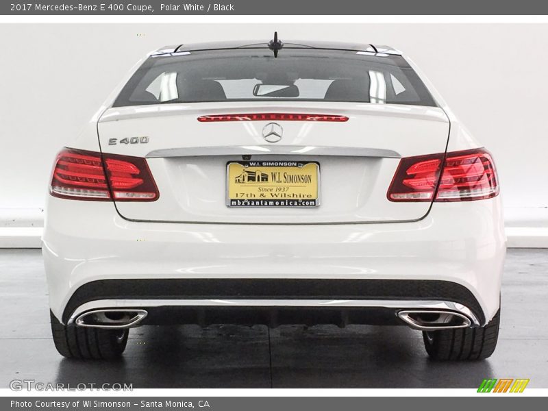 Polar White / Black 2017 Mercedes-Benz E 400 Coupe