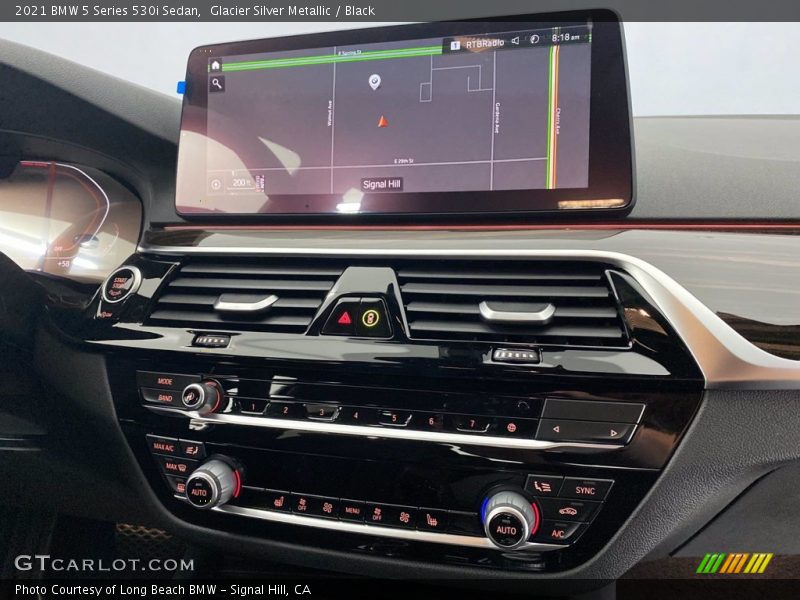 Glacier Silver Metallic / Black 2021 BMW 5 Series 530i Sedan