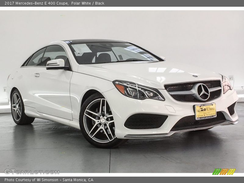 Polar White / Black 2017 Mercedes-Benz E 400 Coupe