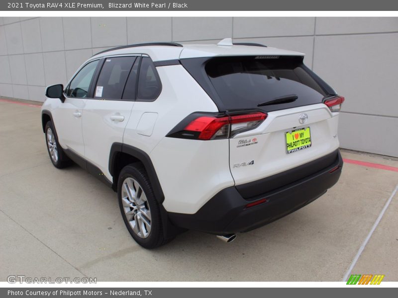 Blizzard White Pearl / Black 2021 Toyota RAV4 XLE Premium