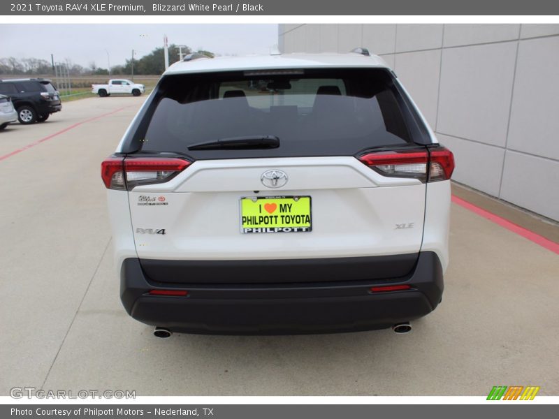 Blizzard White Pearl / Black 2021 Toyota RAV4 XLE Premium