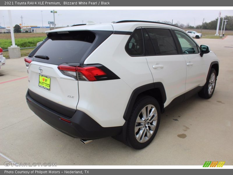 Blizzard White Pearl / Black 2021 Toyota RAV4 XLE Premium