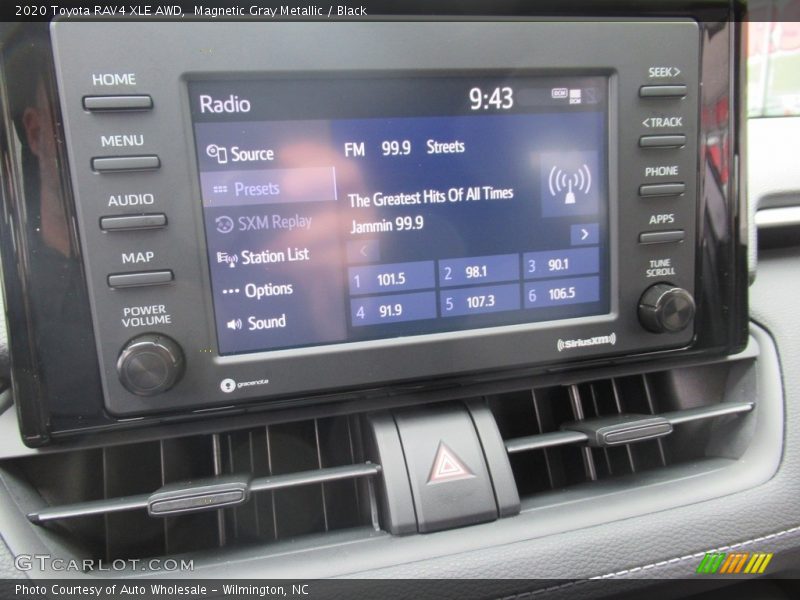 Magnetic Gray Metallic / Black 2020 Toyota RAV4 XLE AWD