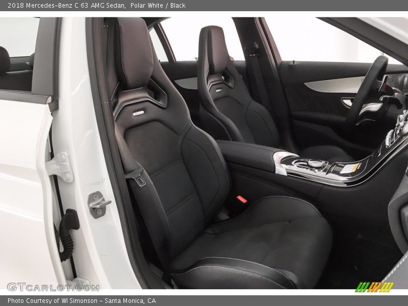 Polar White / Black 2018 Mercedes-Benz C 63 AMG Sedan