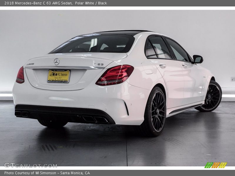 Polar White / Black 2018 Mercedes-Benz C 63 AMG Sedan