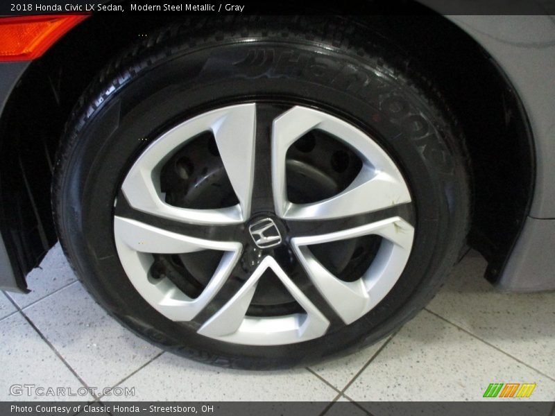 Modern Steel Metallic / Gray 2018 Honda Civic LX Sedan