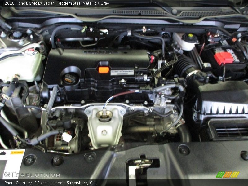 Modern Steel Metallic / Gray 2018 Honda Civic LX Sedan