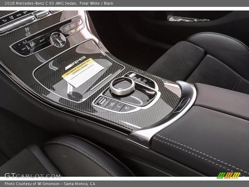 Polar White / Black 2018 Mercedes-Benz C 63 AMG Sedan