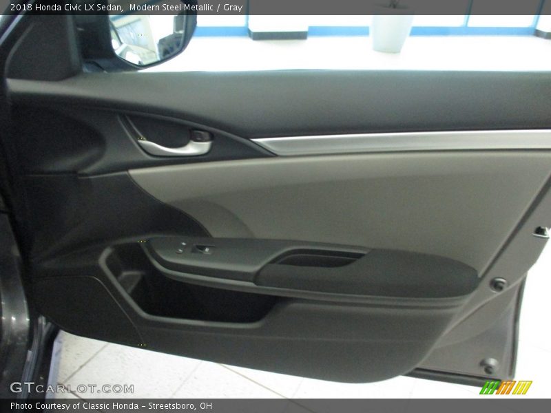 Modern Steel Metallic / Gray 2018 Honda Civic LX Sedan
