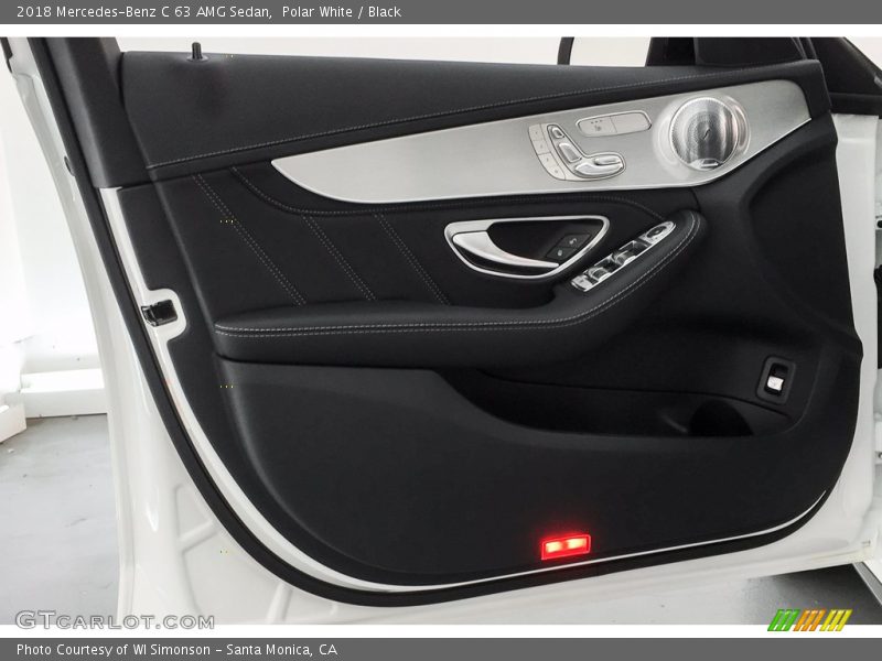 Polar White / Black 2018 Mercedes-Benz C 63 AMG Sedan