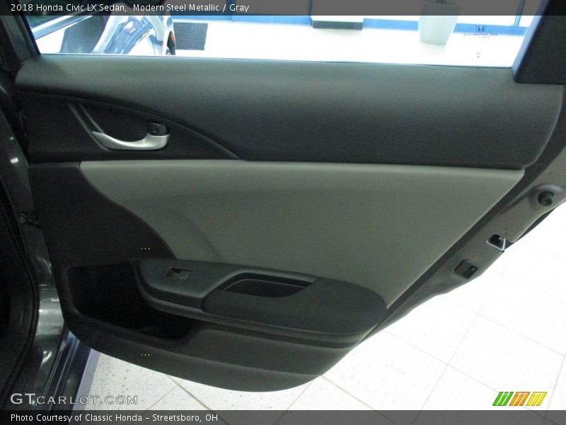 Modern Steel Metallic / Gray 2018 Honda Civic LX Sedan