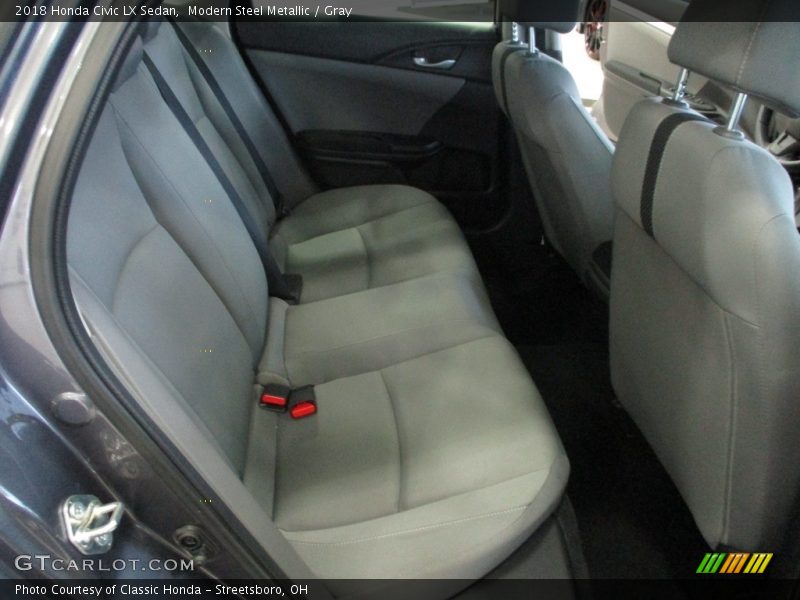 Modern Steel Metallic / Gray 2018 Honda Civic LX Sedan