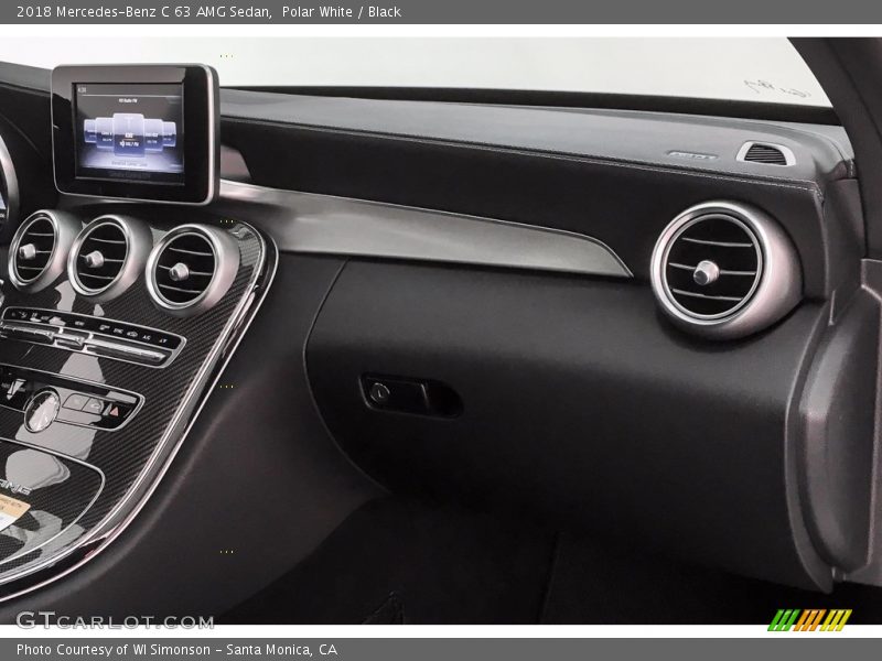 Polar White / Black 2018 Mercedes-Benz C 63 AMG Sedan