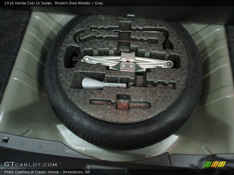 Modern Steel Metallic / Gray 2018 Honda Civic LX Sedan