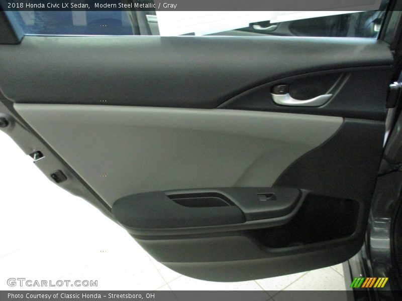 Modern Steel Metallic / Gray 2018 Honda Civic LX Sedan
