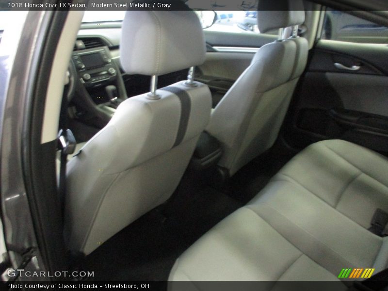 Modern Steel Metallic / Gray 2018 Honda Civic LX Sedan