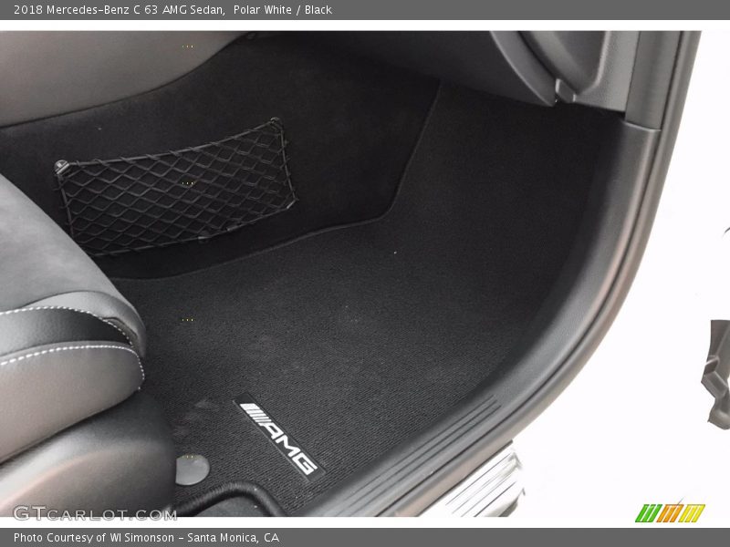 Polar White / Black 2018 Mercedes-Benz C 63 AMG Sedan