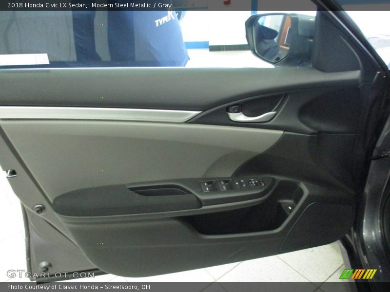 Modern Steel Metallic / Gray 2018 Honda Civic LX Sedan