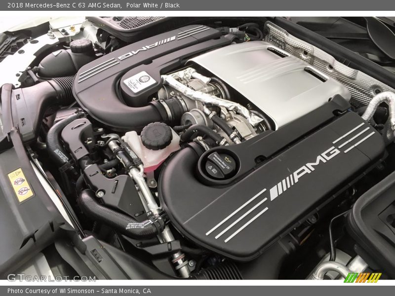 Polar White / Black 2018 Mercedes-Benz C 63 AMG Sedan