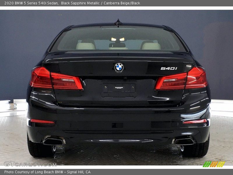 Black Sapphire Metallic / Canberra Beige/Black 2020 BMW 5 Series 540i Sedan